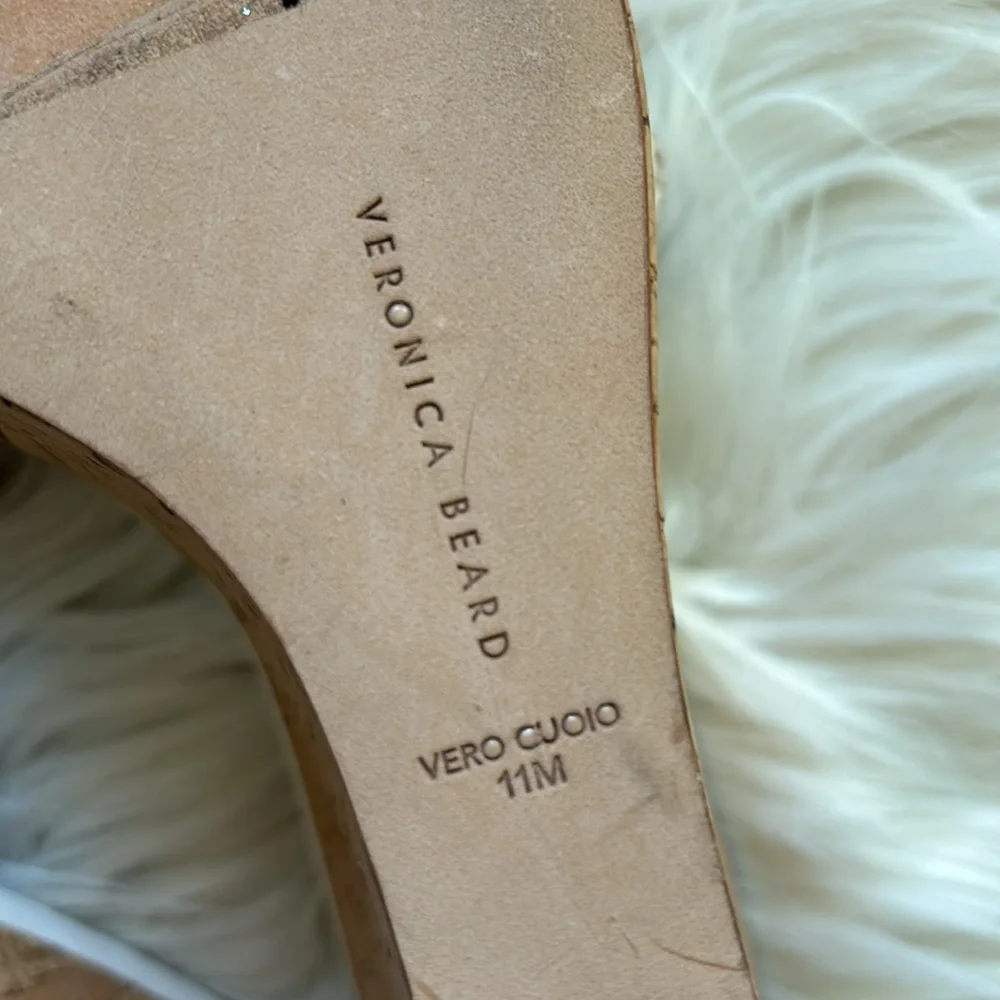 Veronica Beard NWOB Dali Raffia Wedge Sandals Snow Multi 11 - Picture 9 of 12